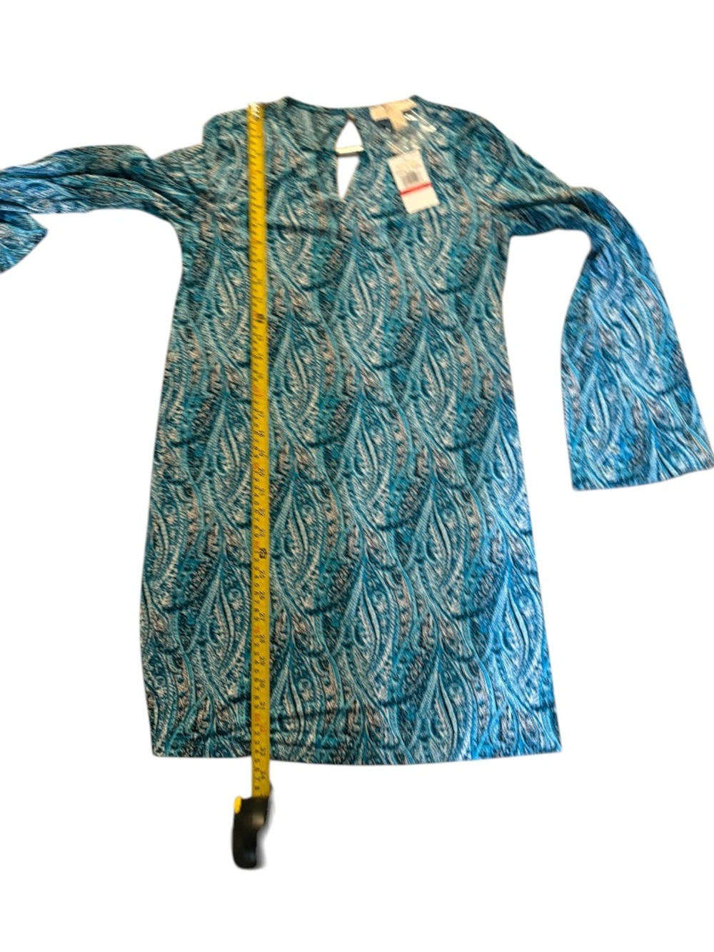 Michael kors green teal tunic dress nwt new XS - Picture 2 of 9